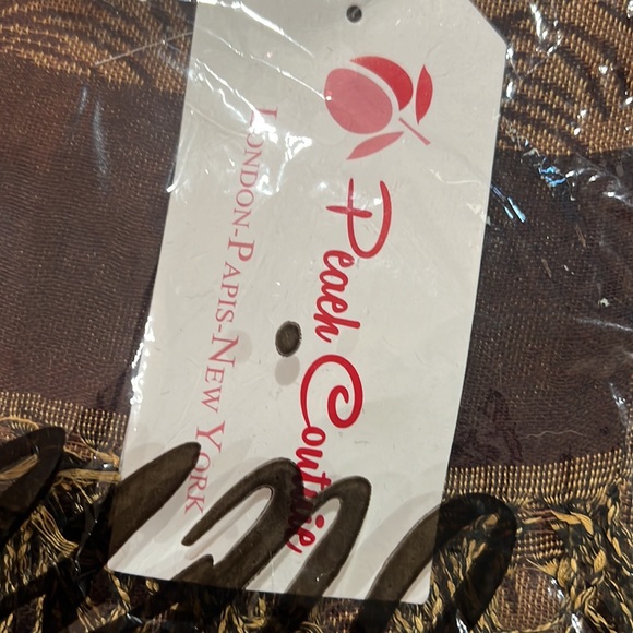 ✨Peach Couture Soft Persian Paisley Pashmina Shawl Scarf - Picture 5 of 6